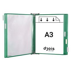 Support A3 10 Pochettes Vertes - Djois Made By Tarifold