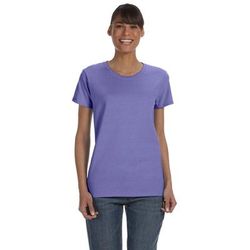 Gildan G500L Women's Heavy Cotton T-Shirt in Violet size Large 5000L, G5000L