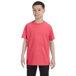 Gildan G500B Youth Heavy Cotton T-Shirt in Coral Silk size XL 5000B, G5000B