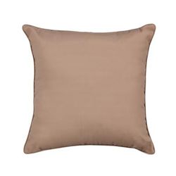 BH Outdoor Performance 20" Square Throw Pillow by BrylaneHome in Khaki Outdoor Patio Accent Pillow Cushion