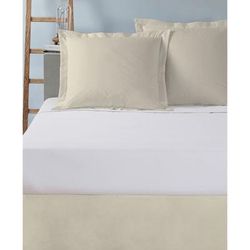 Today's Home Cotton Rich Tailored 2-Pack Euro Sham by Levinsohn Textiles in Ivory (Size EURO)