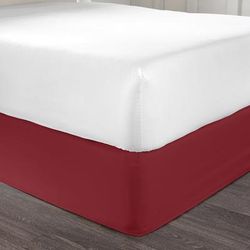 BH Studio Microfiber Bedskirt by BH Studio in Garnet (Size TWIN)