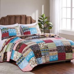 Bohemian Dream Quilt Set by Greenland Home Fashions in Ivory (Size TWIN 2PC)