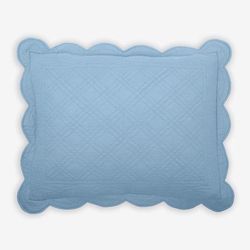Florence Sham by BrylaneHome in Sky Blue (Size STAND) Pillow