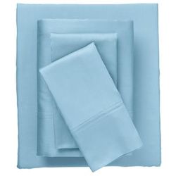 Bed Tite™ 300 Thread Count Sheet Set by BrylaneHome in Light Blue (Size TWIN)