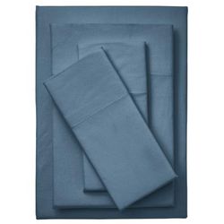 BH Studio 4-Pc. Microfleece Sheet Set by BH Studio in Carolina Blue (Size TWIN)