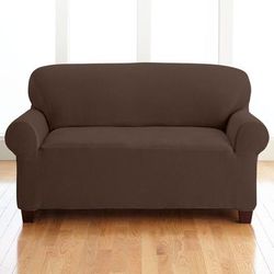 Brighton Slipcover Loveseat by BH Studio in Chocolate