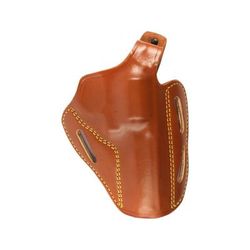 Gould & Goodrich Three Slot Pancake Concealment OWB Belt Holster Ruger 4in BBL & Similar Left Hand Chestnut Brown 803-94LH