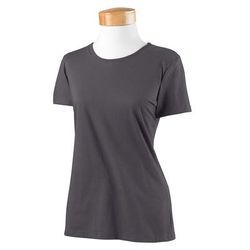 Fruit of the Loom L3930R Women's HD Cotton T-Shirt in Charcoal Grey size Small L3930