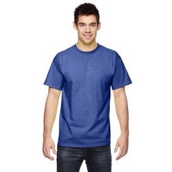 Fruit of the Loom 3931 Adult HD Cotton T-Shirt in Admiral Blue size Medium 3930R, 3930