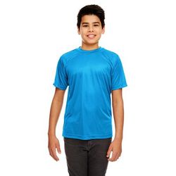 UltraClub 8420Y Athletic Youth Cool & Dry Sport Performance Interlock T-Shirt size XL | Polyester