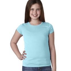 Next Level N3710 Youth Girlsâ€™ Princess T-Shirt in Cancun size Small | Cotton NL3710, 3710