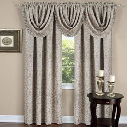 Wide Width Sutton Window Curtain Panel by Achim Home Décor in Tan (Size 52" W 63" L)