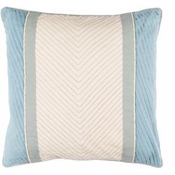 Pomeroy 20" Square Cotton Beige/Tan/Sage/Light Gray/Light Beige/Slate/Slate Blue Throw Pillow - Boutique Rugs