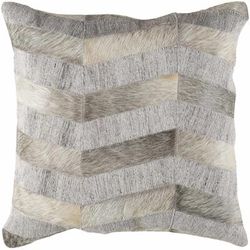 Neversink 18" Square Rustic Light Gray/Charcoal/Oatmeal/Light Beige/Beige Throw Pillow - Boutique Rugs