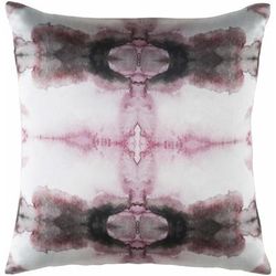 Maghera 20" Square Modern Silk Light Gray/Burgundy/Grass Green/Dark Green/Mauve/Sage/Lime Green/Green Throw Pillow - Boutique Rugs