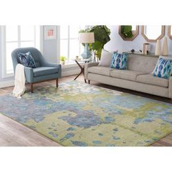 Encino 18" Square Traditional Cotton Charcoal/Navy/Ivory/Light Blue/Teal Throw Pillow - Boutique Rugs