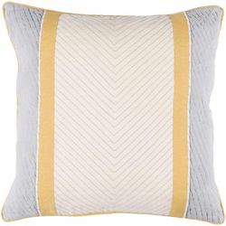 Hawthorndene 22" Square Cotton Beige/Light Gray/Tan/Light Beige/Slate/Peach/Slate Blue Throw Pillow - Boutique Rugs