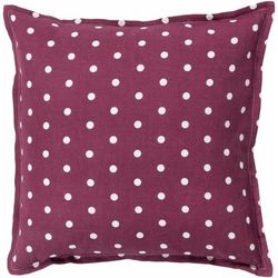 Meade 22" Square Cottage Rust/Cream/Brick Red/Rust Throw Pillow - Boutique Rugs