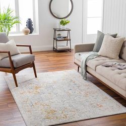 Burkittsville 5' x 7'3" Traditional Light Gray/Taupe/Blue/Brown/Dark Blue/Gray/Mustard/Off White/Rust/Brick Red/Navy/Dark Red/Light Gray/Navy/Off White Area Rug - Boutique Rugs