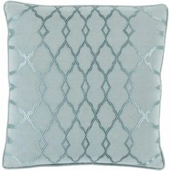 Ansonia 20" Square Modern Aqua/Seafoam/Sage Throw Pillow - Boutique Rugs