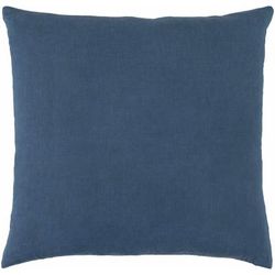 Fitzhugh 22" Square Traditional Cotton Navy/Olive/Cream/Rust/Brick Red/Rust Throw Pillow - Boutique Rugs