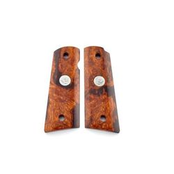Wilson Combat 1911 Full-Size Grips Desert Ironwood Smooth Silver 351DIF