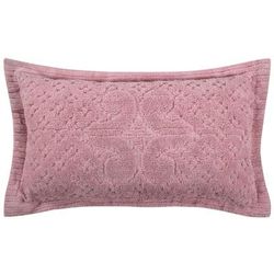 Ashton Collection Tufted Chenille Sham by Better Trends in Pink (Size EURO)