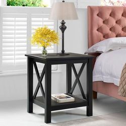 Dawes End Table by Linon Home Décor in Black