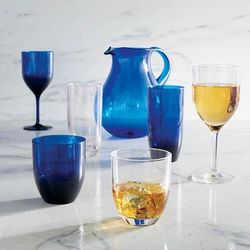 Set of 6 Classic Acrylic Drinkware - Cobalt, Cobalt Double Old-Fashioned - Frontgate