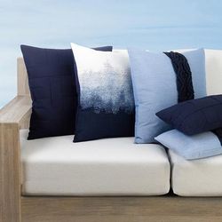 Palomar Indoor/Outdoor Pillow Collection by Elaine Smith - Basketweave, 20" x 20" Square Basketweave - Frontgate