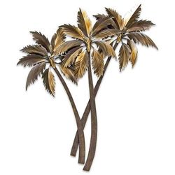 Swaying Triple Palms Indoor/Outdoor Wall Art - Frontgate