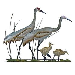 Woodland Cranes Family Indoor/Outdoor Wall Art - Frontgate