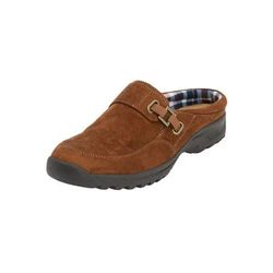 Wide Width Women's The Joy Slip On Mule by Comfortview in Cognac (Size 10 1/2 W)