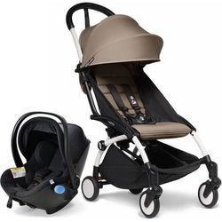 Babyzen YOYO2 6+ & Clek Liingo Travel System - White / Taupe