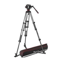 Manfrotto 504X Fluid Video Head & MVTTWINGC Carbon Fiber Tripod with Ground Spreader MVK504XTWINGC