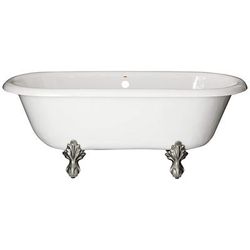 Restoria Bathtub Marquis 66 Inch Acrylic Double Ended Clawfoot Tub - No Faucet Drillings D551-N-NH