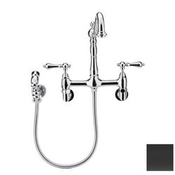 Randolph Morris Wall Mounted Bridge Kitchen Faucet - Metal Lever Handles RMK91ML-ORB