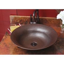Sierra Copper Freemont 16 Inch Vessel Sink - Antique SC-FRV-16-A