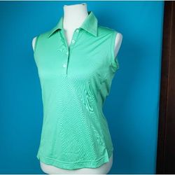 Adidas Tops | Adidas Ladies Golf Shirt | Color: Green | Size: S