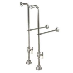 Randolph Morris Single Offset Freestanding Tub Supply Lines RMNSL4-CP