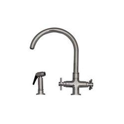 Whitehaus Collection Luxe+ Kitchen Faucet with Side Spray 3-03954CH85-C