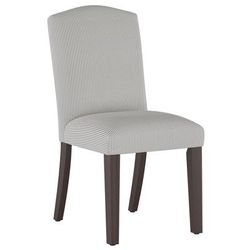 Stripe Back Dining Chair by Skyline Furniture in Charcoal