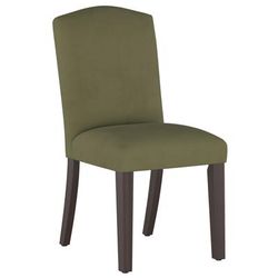 Velvet Back Dining Chair by Skyline Furniture in Velvet Loden