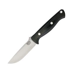 Bark River Gunny Black Canvas Fixed Blade Knife 3.75in CPM-3V Steel Black Canvas Micarta Handle 07-021MBC