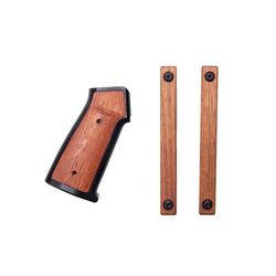 Sharps Bros. AR Grip & MLOK Hand Guard Panels Aluminum/Wood Brazilian Cherry SBARG01