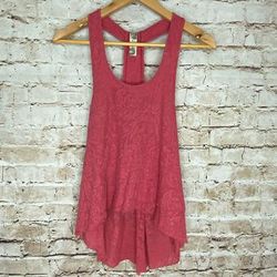 Free People Tops | Free People Tback Boho Beaded Tank | Color: Red | Size: S