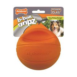 Power Play Gripz Basketball Dog Toy, Medium, Orange