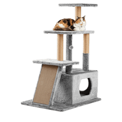 Lookout Loft 4-Level Cat Tree for Big & Senior Cats, 34" L X 24" W X 46" H, 34 IN, Multi-Color