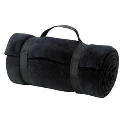 Port Authority BP10 - Value Fleece Blanket with Strap in Black size OSFA